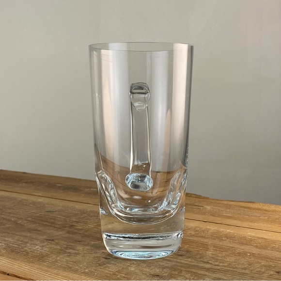 1960s Sampo Pattern Crystal Beer Mug Designed By Heikka Orvola, Iittala Finland - Picture 7 of 14